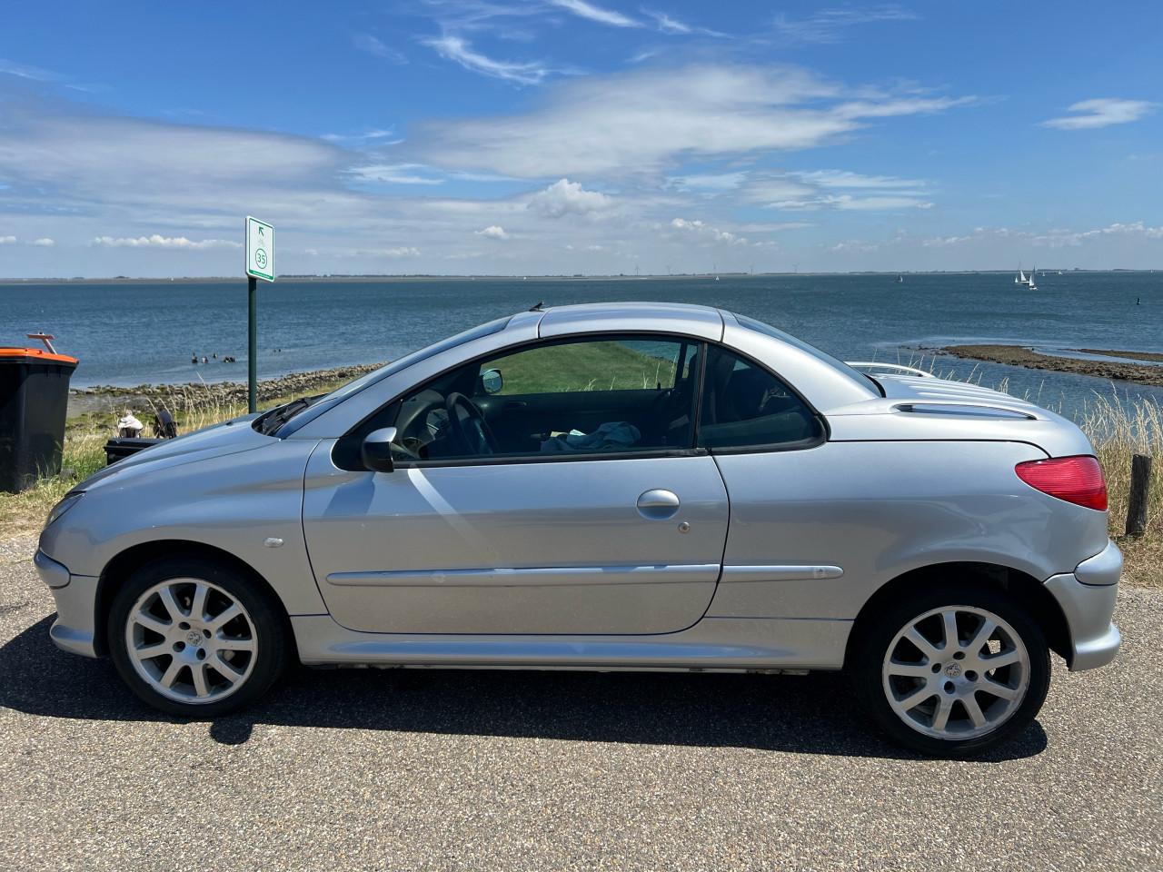Peugeot 206CC Cabrio in metallic grijs