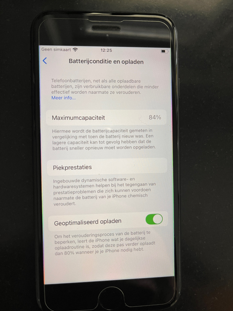 Iphone SE 2020 128GB Zwart 84%