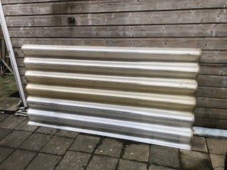 Te koop polycarbonaat golfplaat  3 stuks