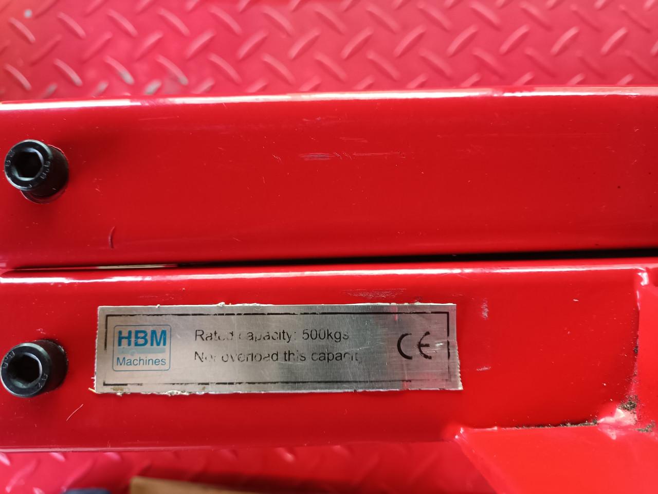 HBM heftafel voor motoren zonder middenbok