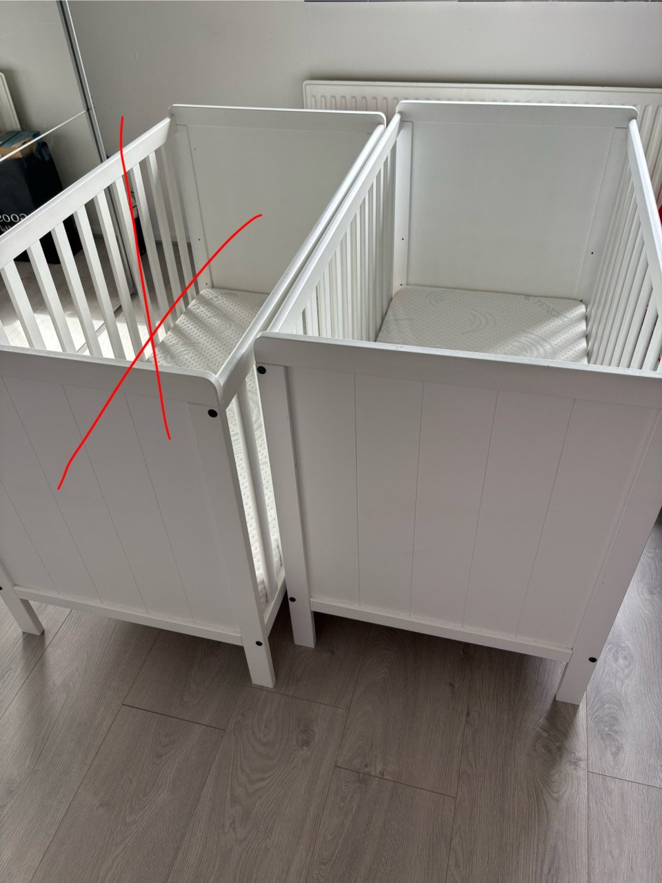 1 Ledikant + matras