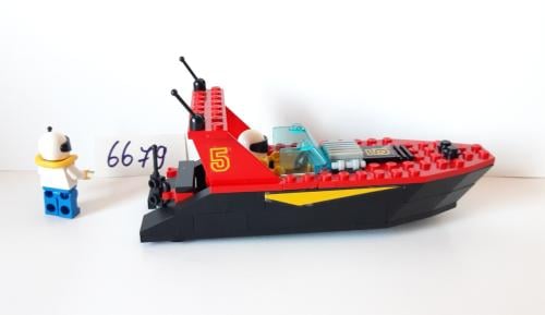 Lego Classic Town 6679:  Dark Shark, boot + 2 minifiguren