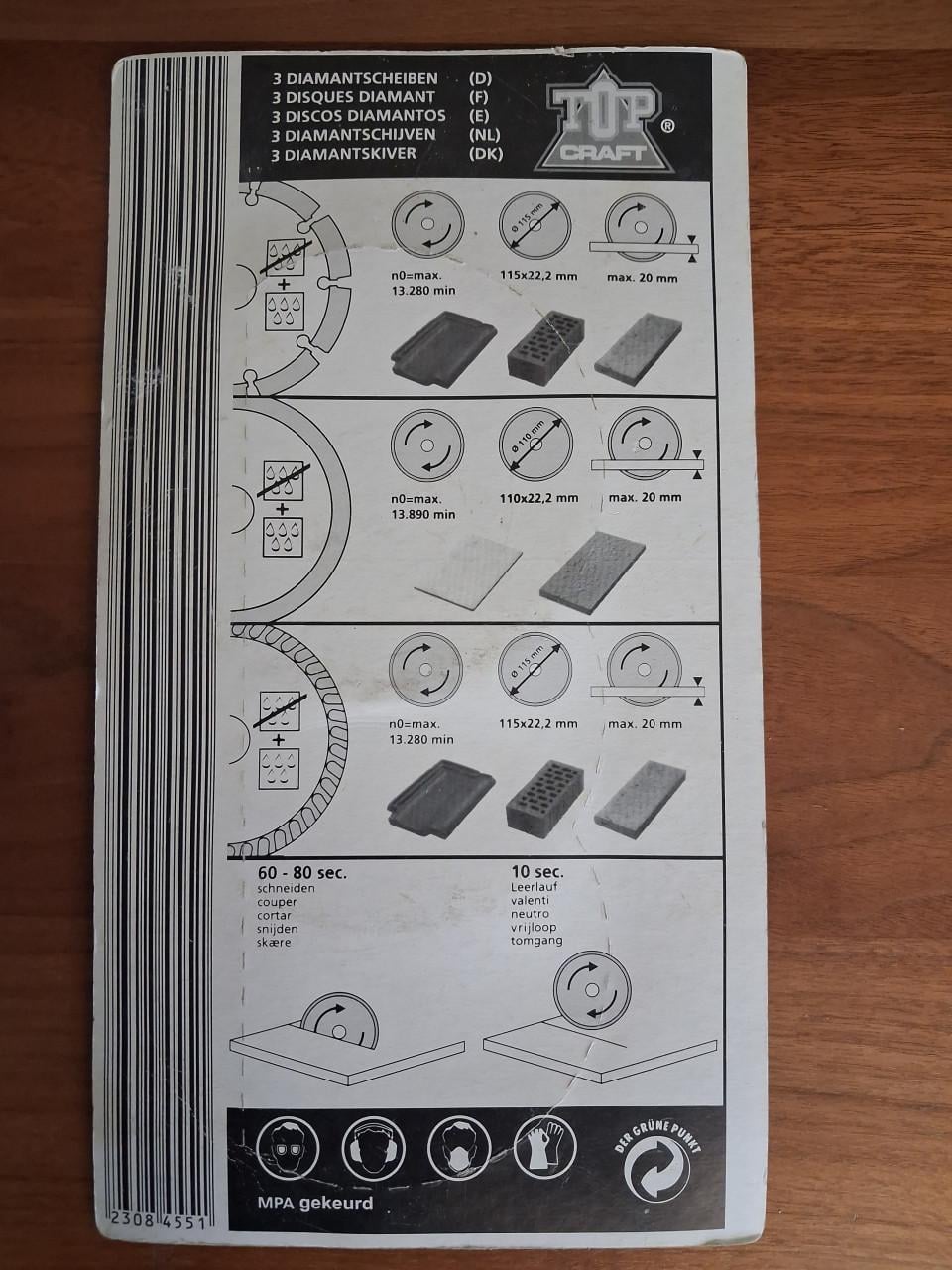 Drie diamantschijven ( NIEUW )