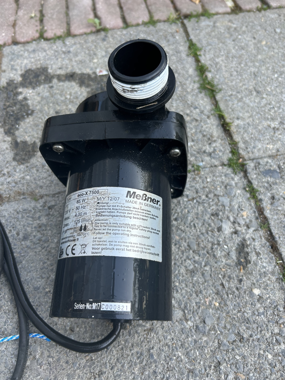 Te koop Messner eco 7500 sterke en zuinige Vijverpomp en 7500 lpu
