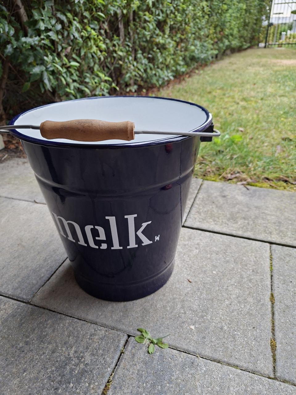 Emaille antieke melkemmer