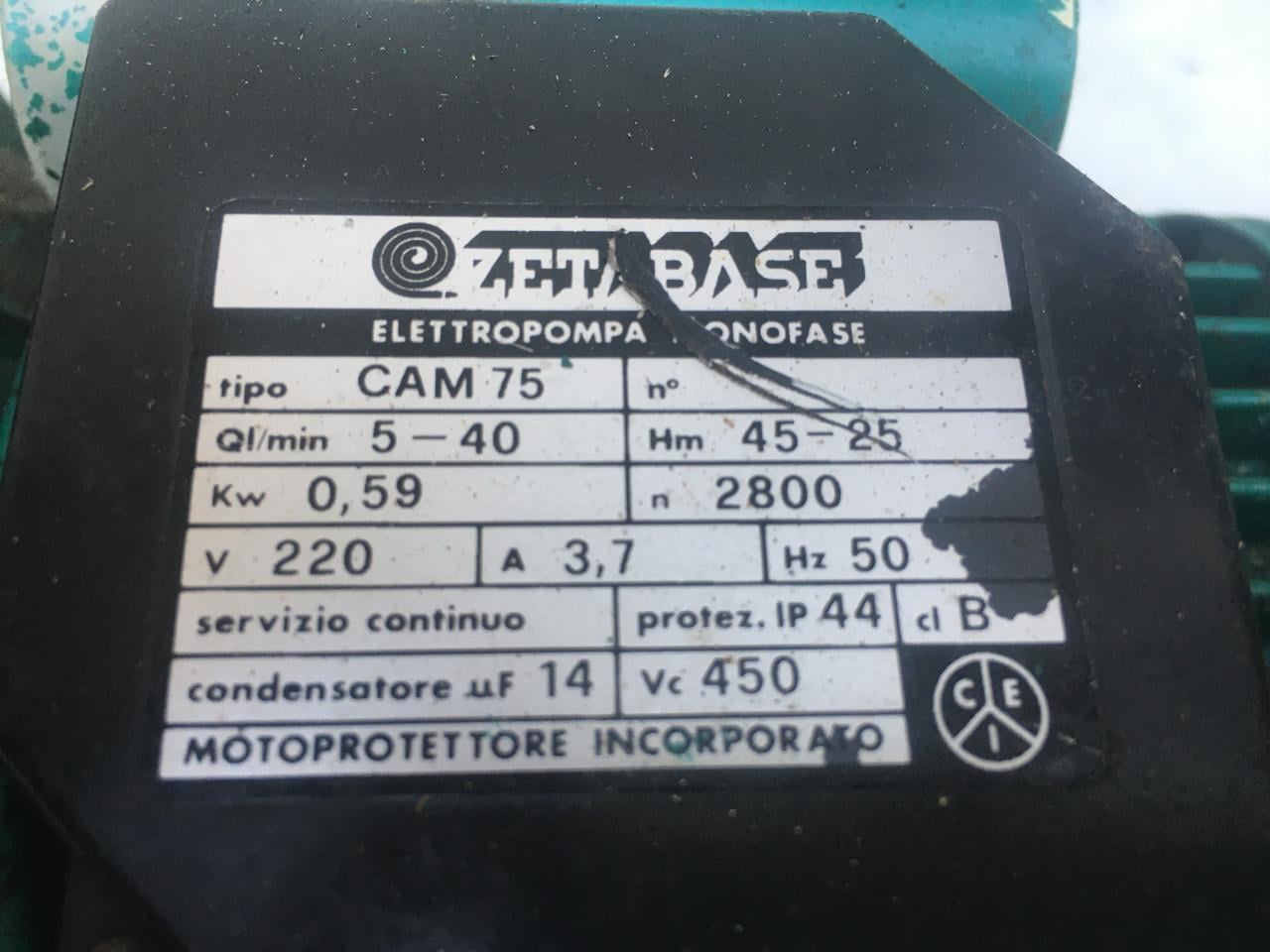 Degelijke beregeningspomp 220volt geheel nagezien en klaar