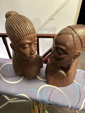 Massief houten koppen koppel