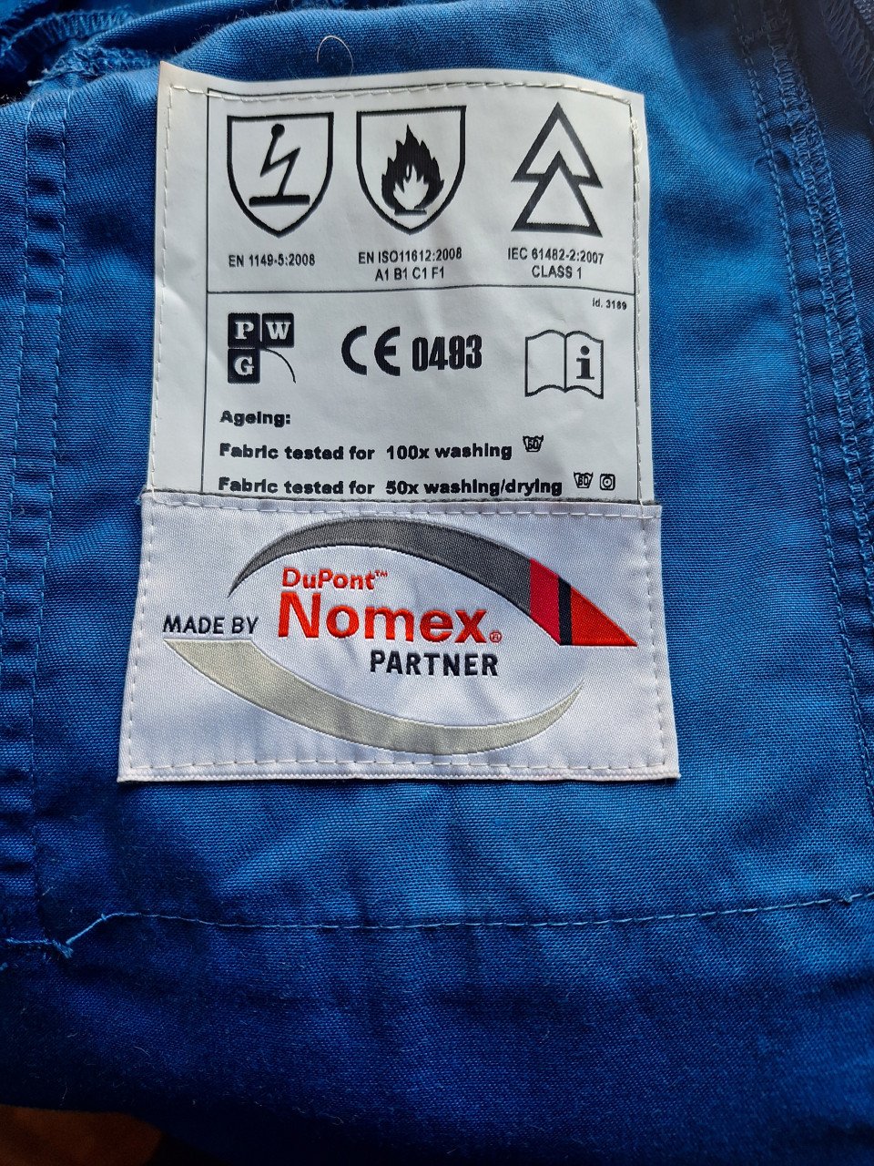 3x Werkkleding jas en broek zomer nomex3