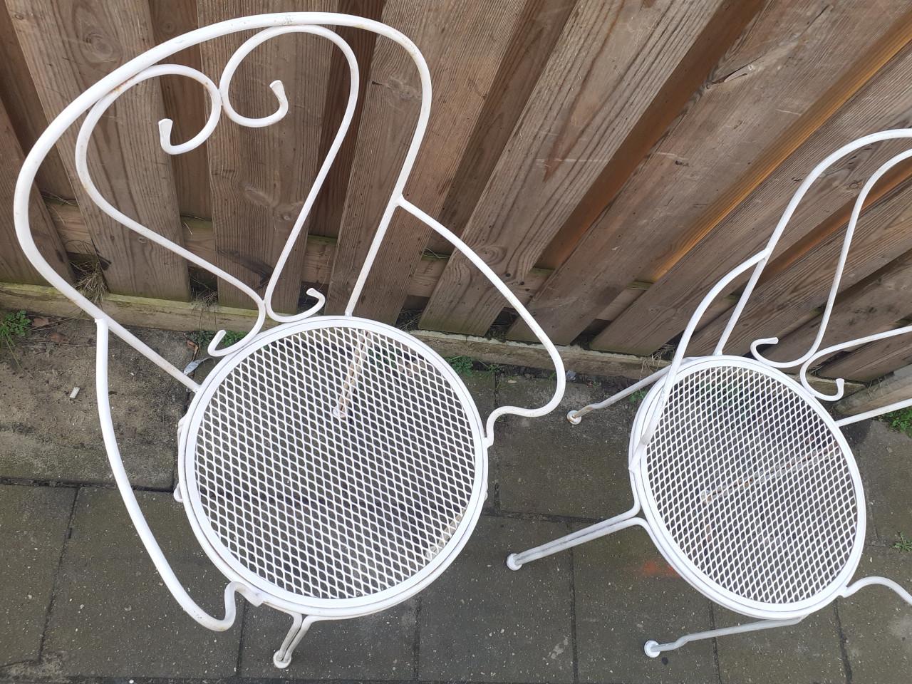 Tuinset terras alu stapel    4 x STOEL 4 x TAFEL