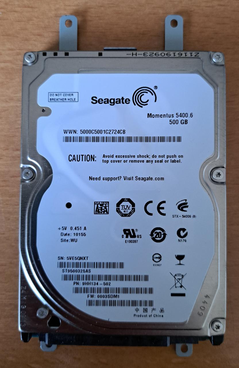 Interne drive - SEAGATE MOMENTUS 5400 6 - 500 GB