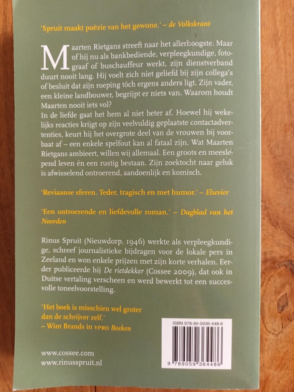 Een dag om aan de balk te spijkeren van Rinus Spruit