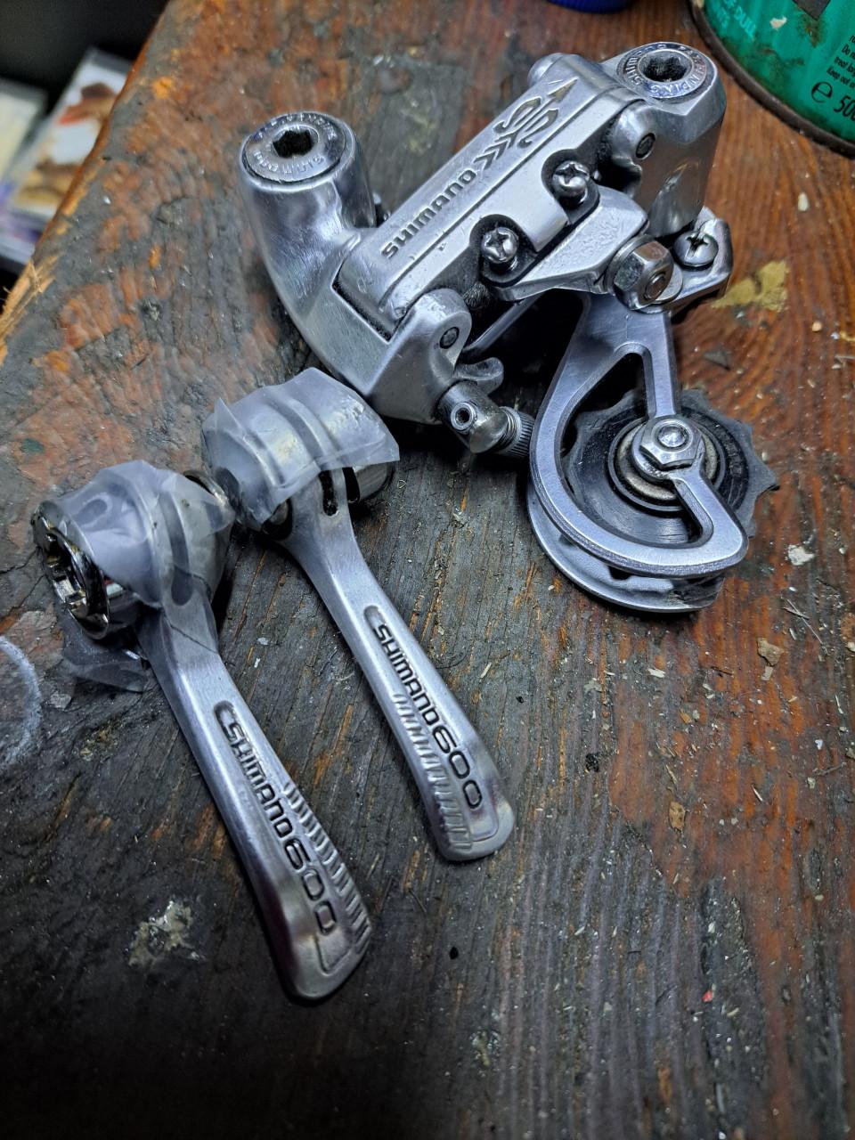 Racefiets derailleur Shimano 600