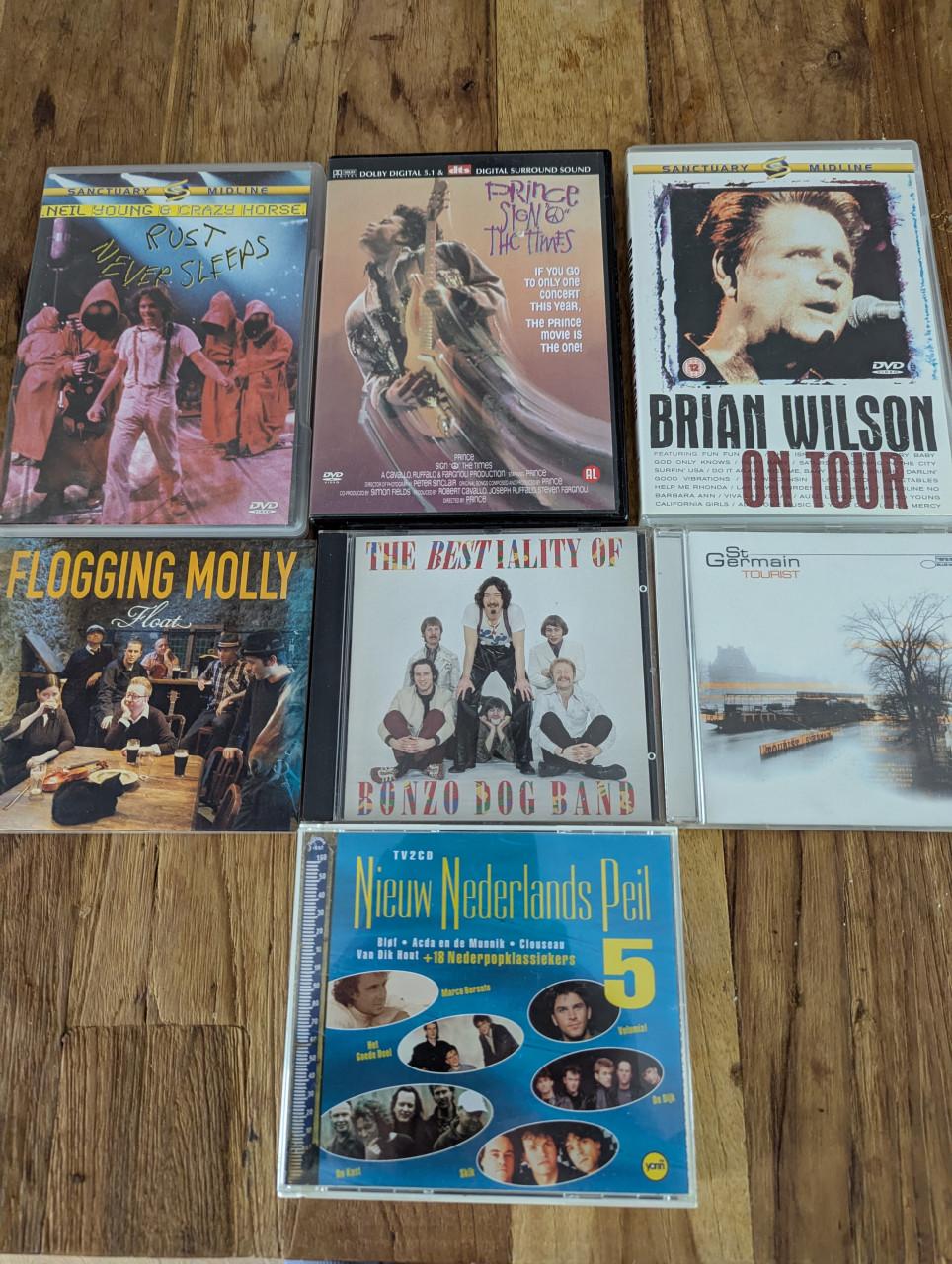 Setje cd en dvd ( 7 stuks )