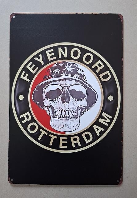 Feyenoord Metalen Bord