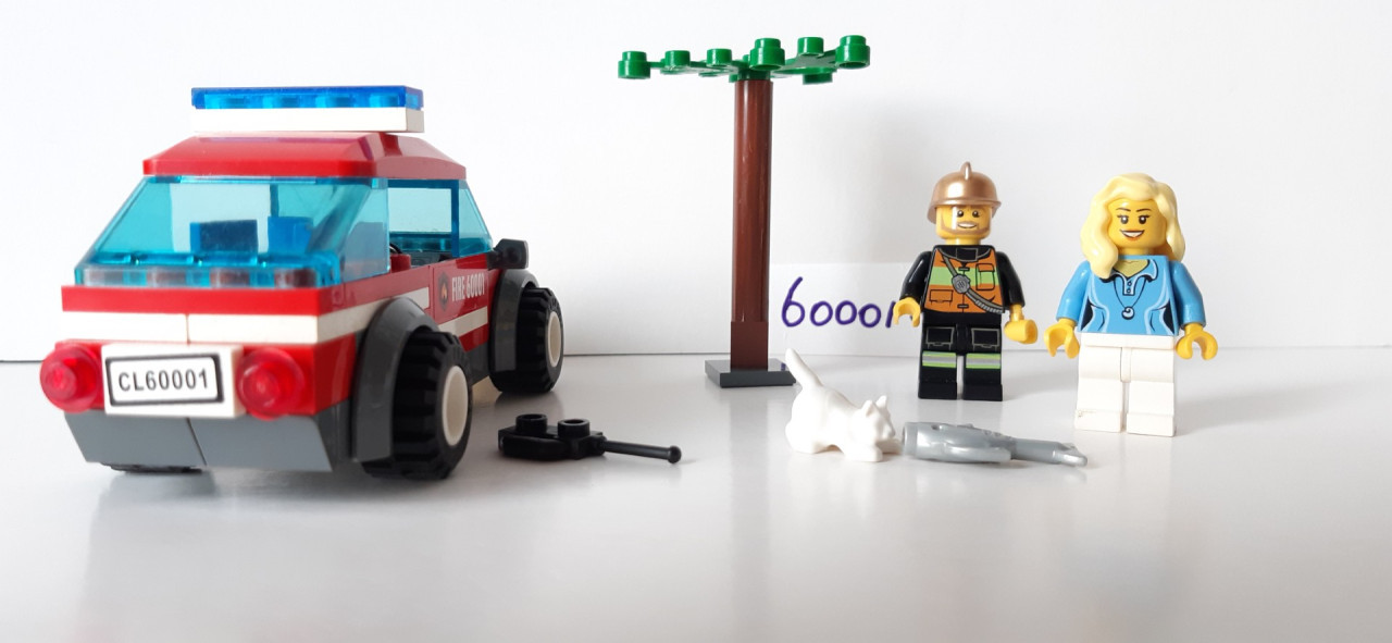 Lego City 600001: Brandweercommandant met gouden helm