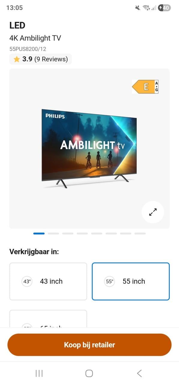 Philips 55PUS8200/12 AMBILIGHT 2 JAAR GARANTIE!