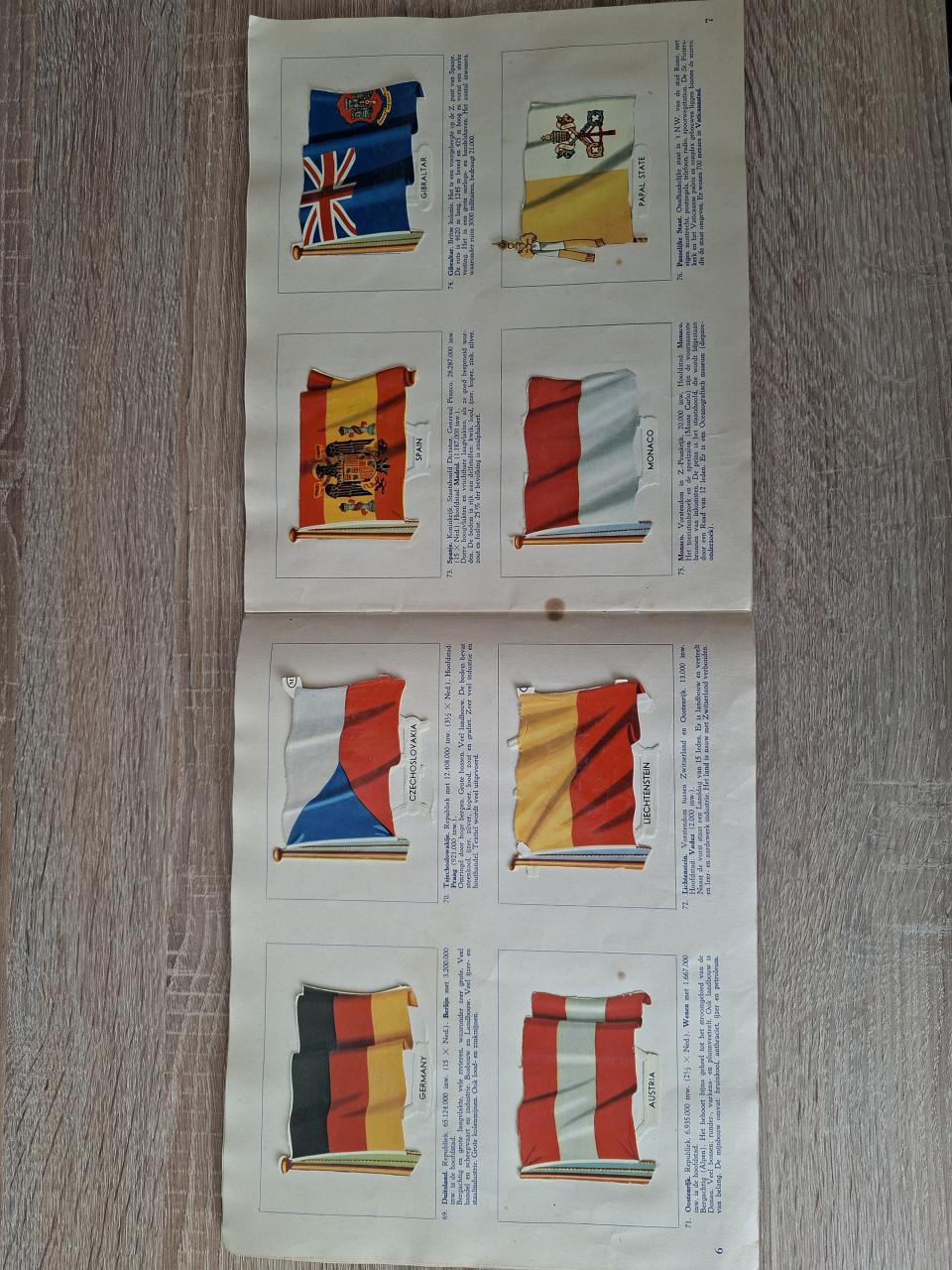 Te koop: vlaggen album deel 2  delftse pot.