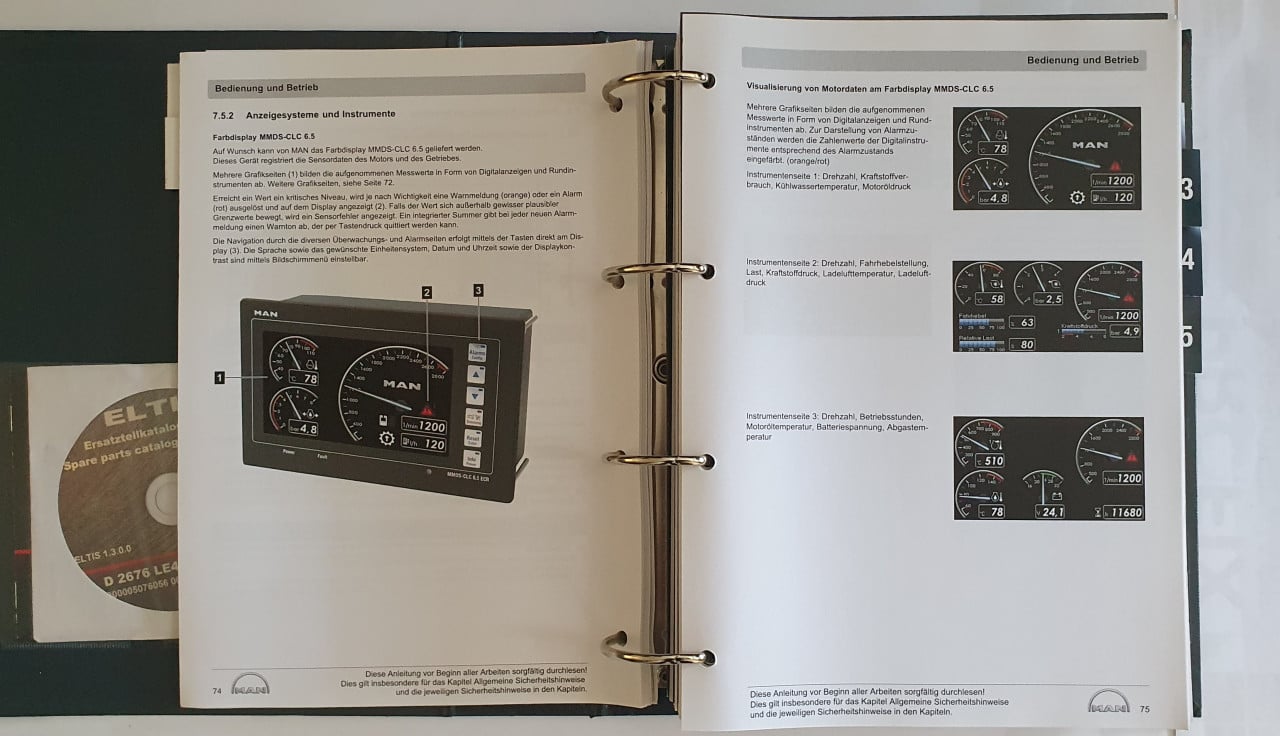 Werkplaats Handboek Onderdelen "MAN" SCHEEPSMOTOR