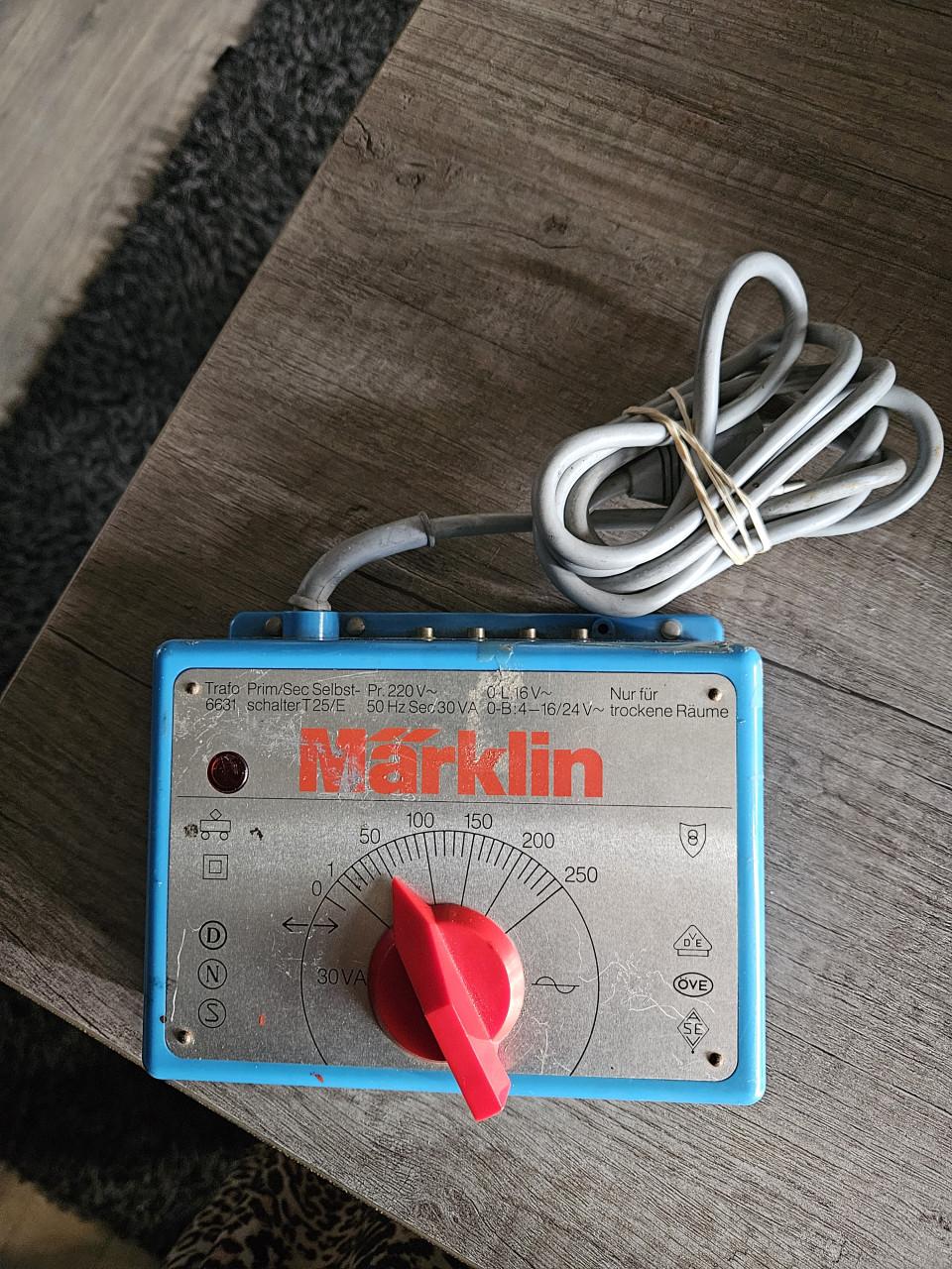 Werkende grote vintage Märklin 6631 transformator