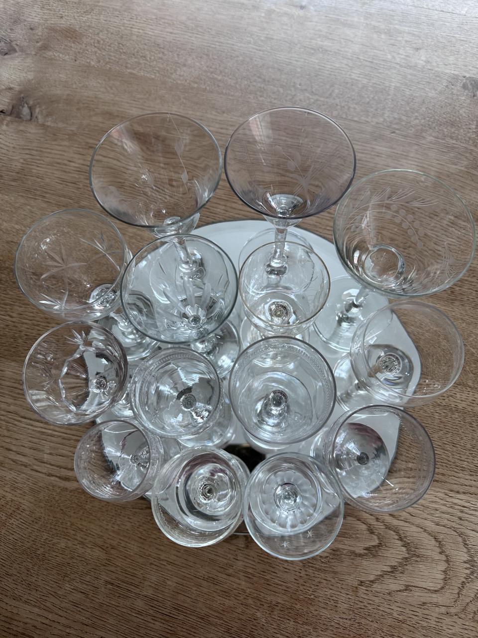 Oude glaasjes