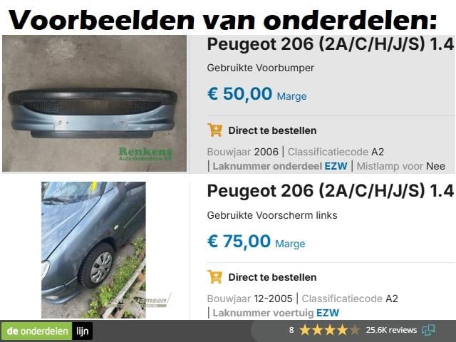 Peugeot 206 sw 1.4 station 2e eigenaar | 117.000 km met nap | trekhaak etc.