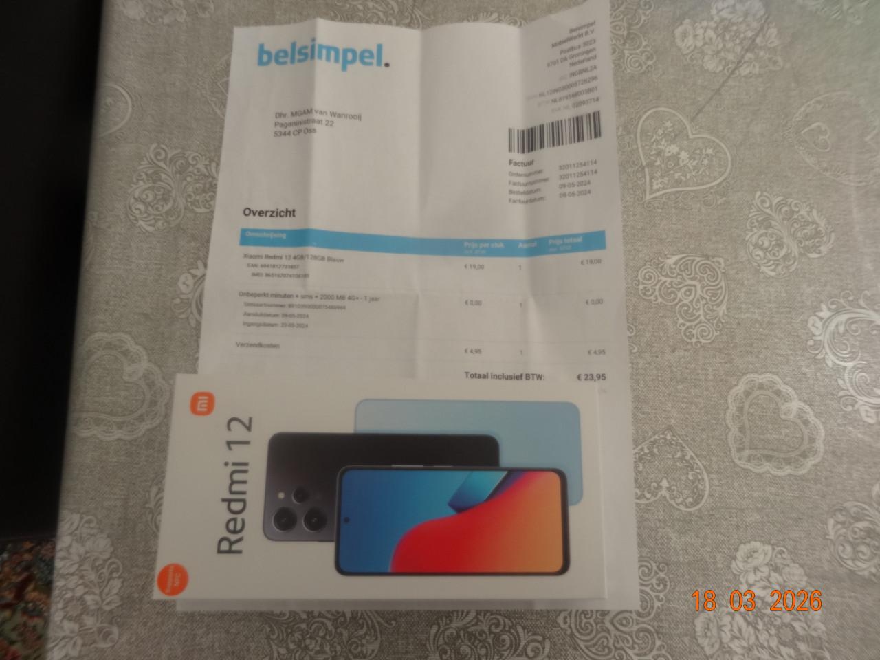 ZGAN Xiaomi Redmi 12 smartphone