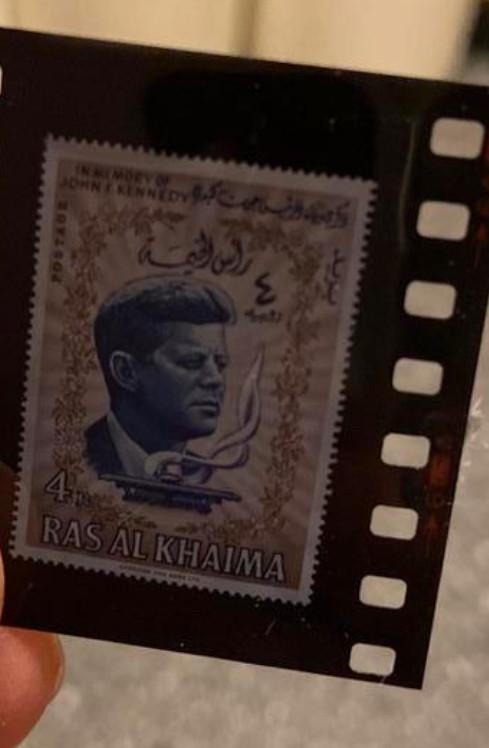 Verzameling Filmstroken met Postzegels