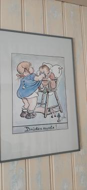 2 mooie lijsten met painting en poster