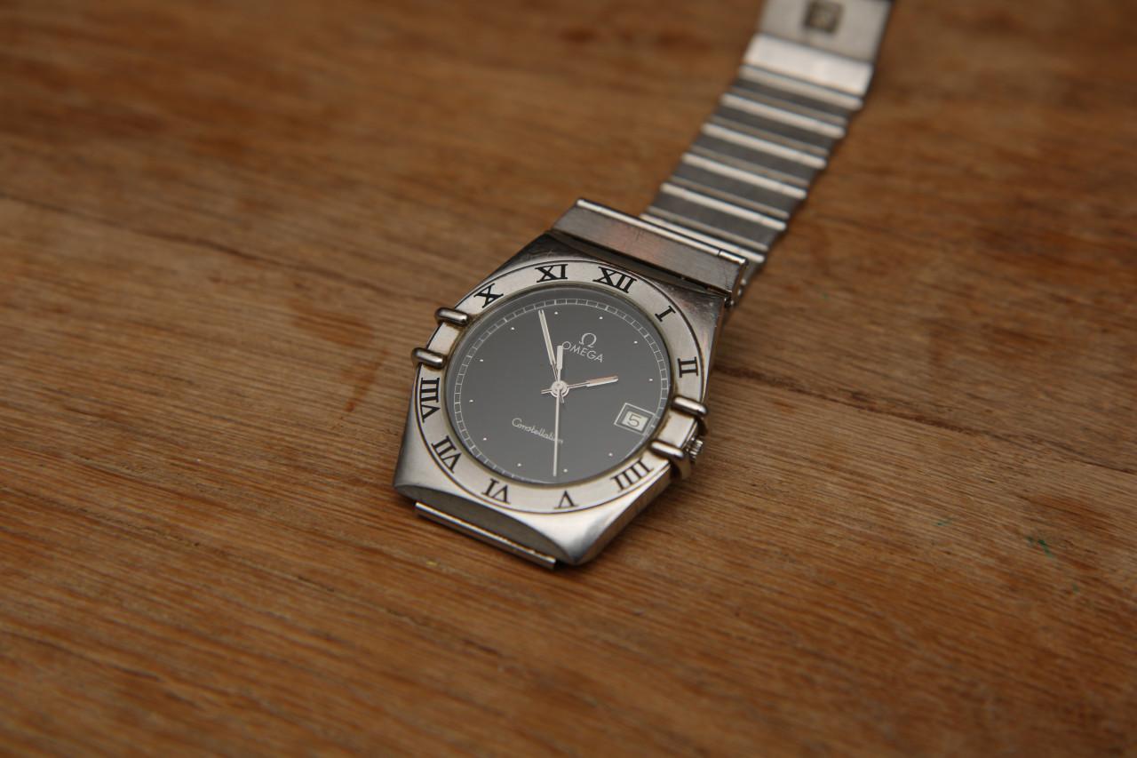 Vintage Omega Constelation (staal, zwarte wijzerplaat 32mm)