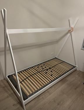 Kinderbed tipi wit