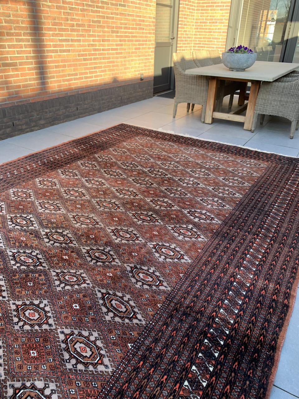 ✨Schitterend Sfeervol Groot Handgeknoopt Vintage Vloerkleed ✨4x3 m.