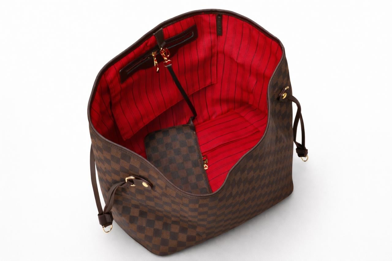 Stijlvolle Damier Ebene shopper – NIEUW
