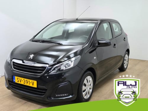 Peugeot 108 occasion in zwart met airco en bluetooth connecten | tweedehand