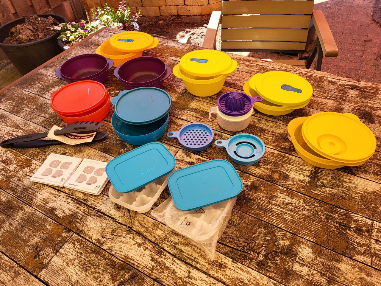 Tupperware set ongebruikt