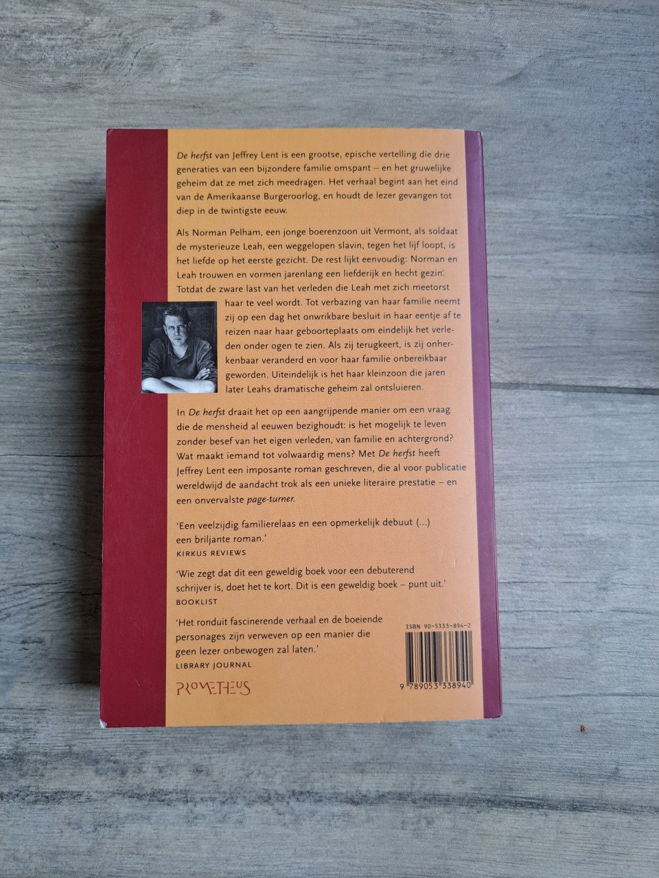 Roman De herfst van Jeffrey Lent