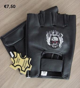 Echt Lederen Biker Handschoenen