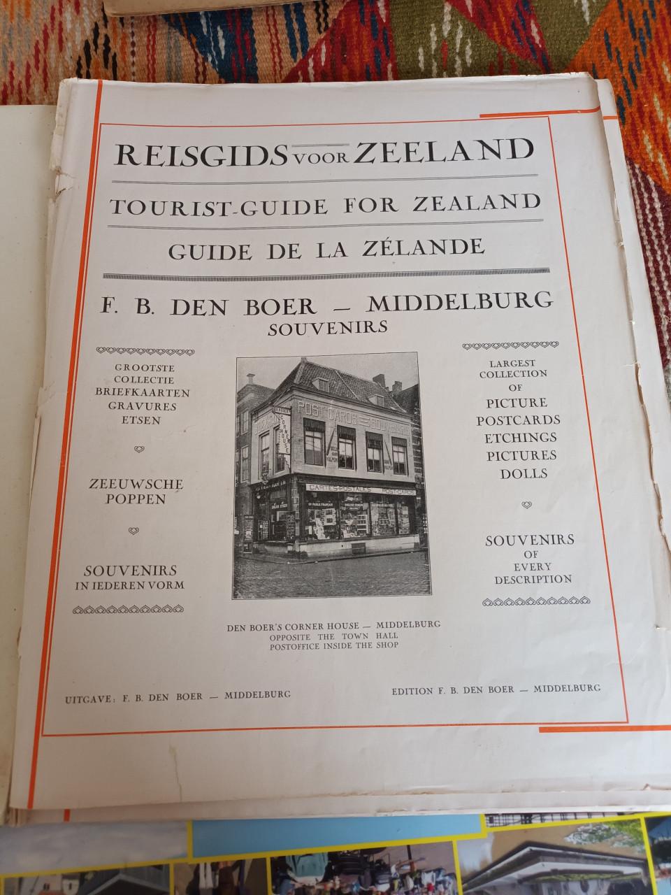 Boek reisgids door Zeeland 1936