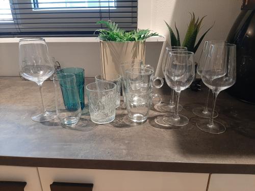 Set glazen verschillende