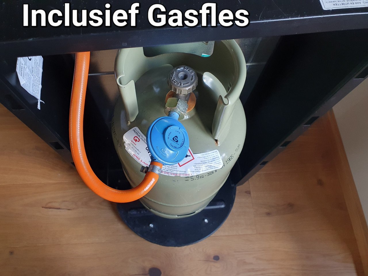 Gaskachel op propaan, butaan of LPG van Bartolini.