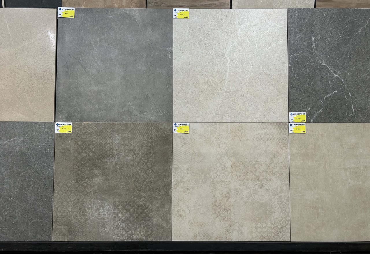 Vloertegels en wandtegels uit voorraad leverbaar