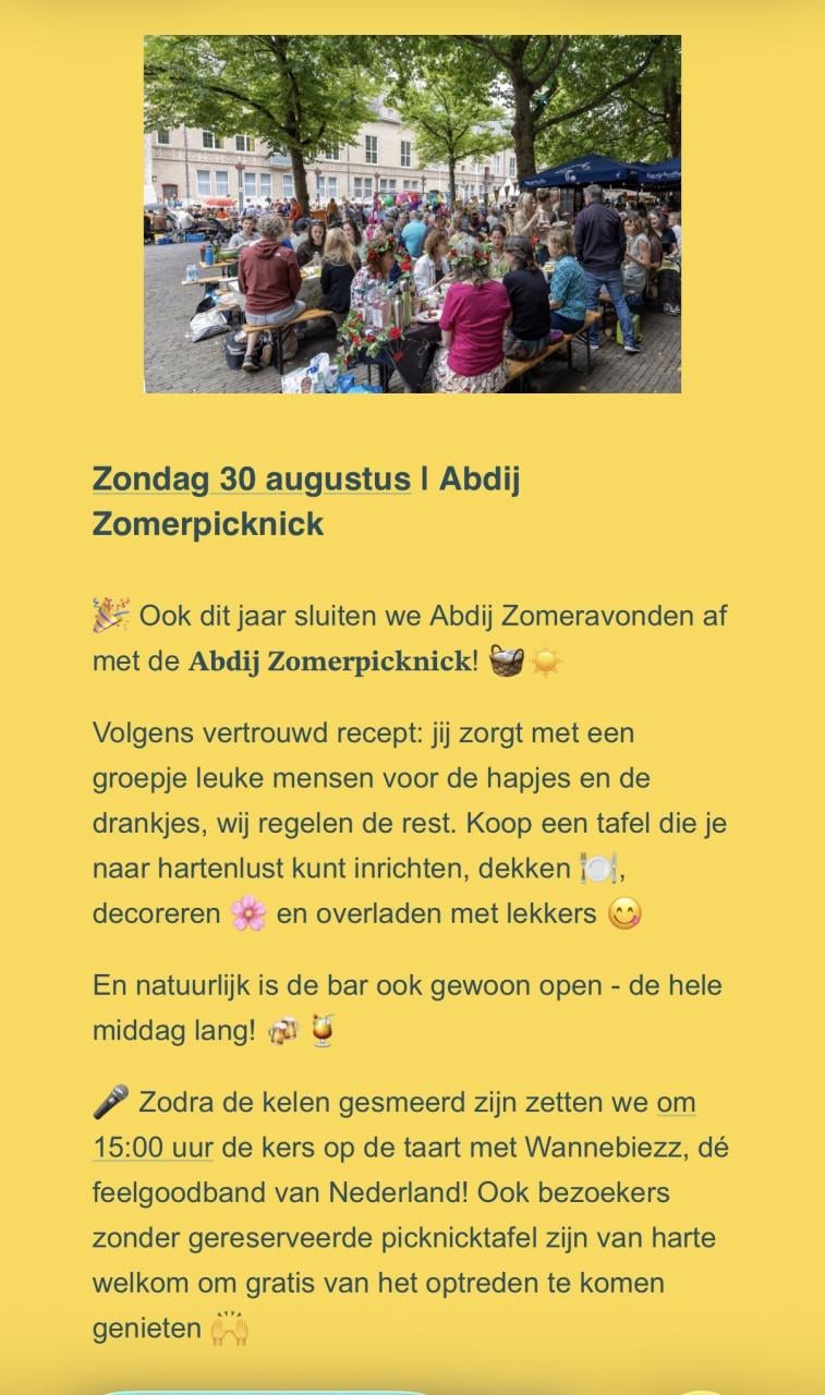 Abdij Zomerpicknick 30-8