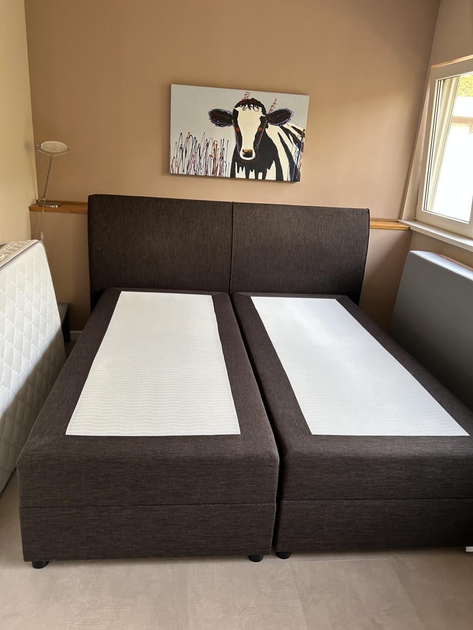 Boxspring met opbergboxen 180x200x48