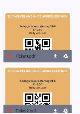 Kaartjes voor middeleeuwsfestival zuid beveland