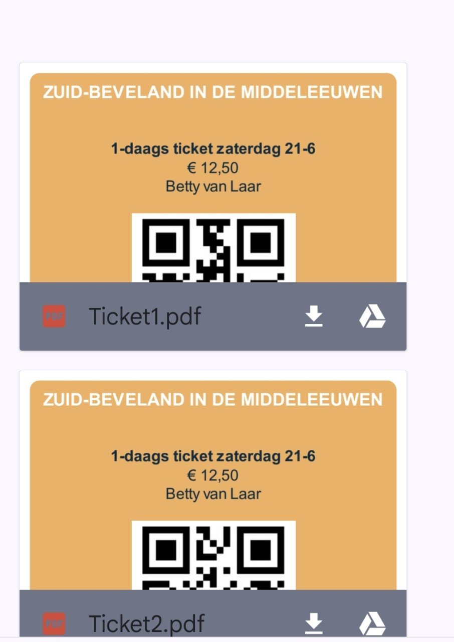 Kaartjes voor middeleeuwsfestival zuid beveland