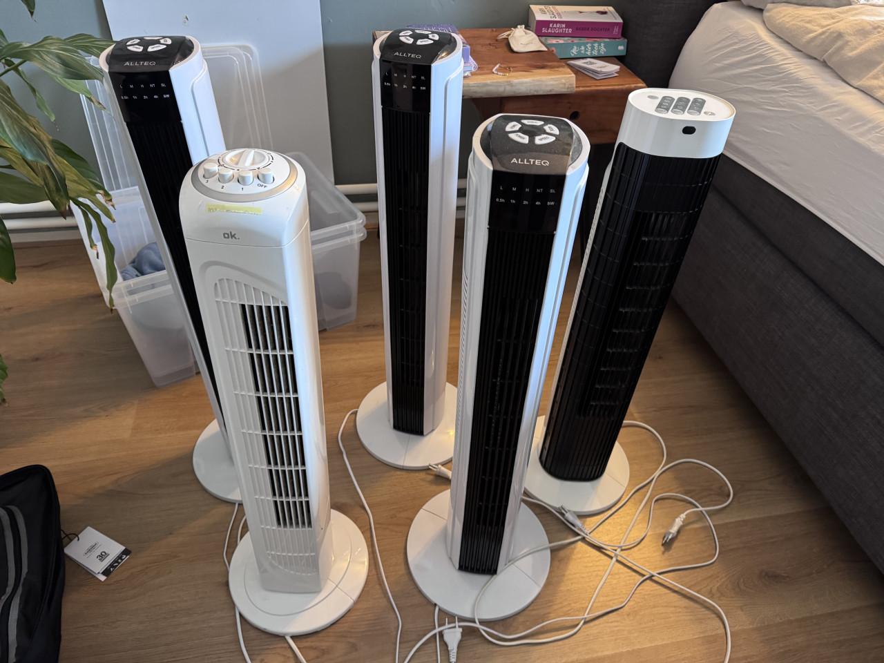 5 ventilatoren te koop