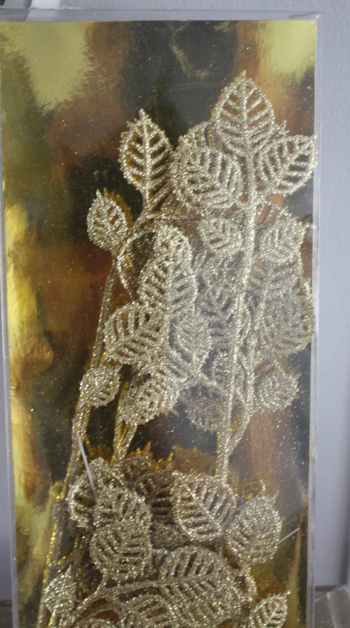 Nieuw in verpakking 2 goudglitter taken