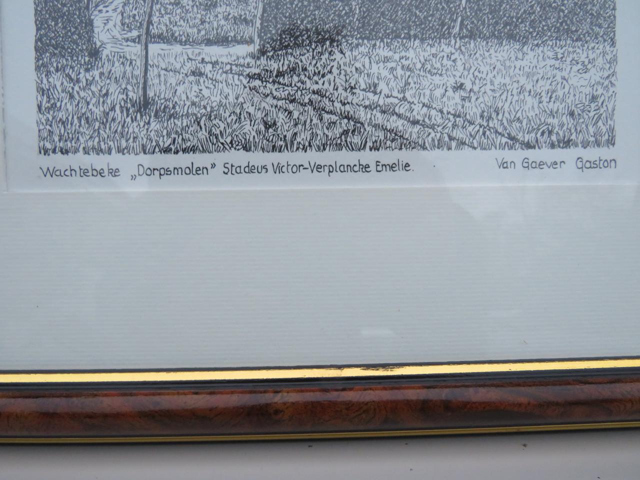 Pentekening molen Wachtebeke