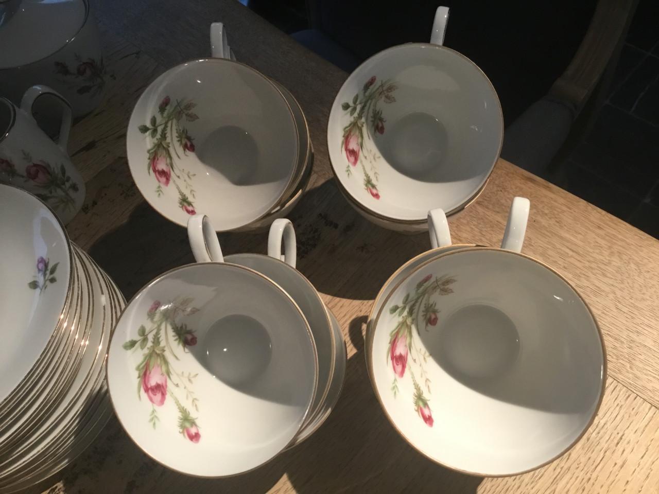 Rozenservies 12 delig