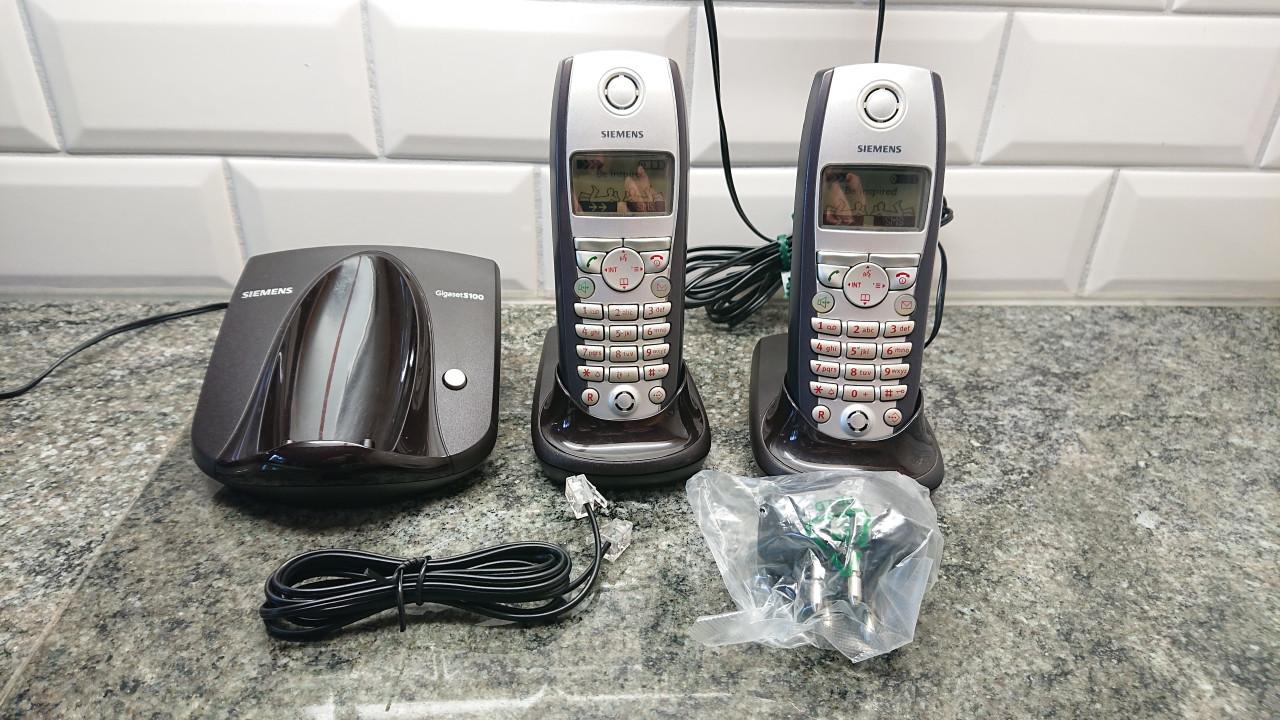 Siemens Gigaset S100 basisstation met daarbij 2 handsets S1.