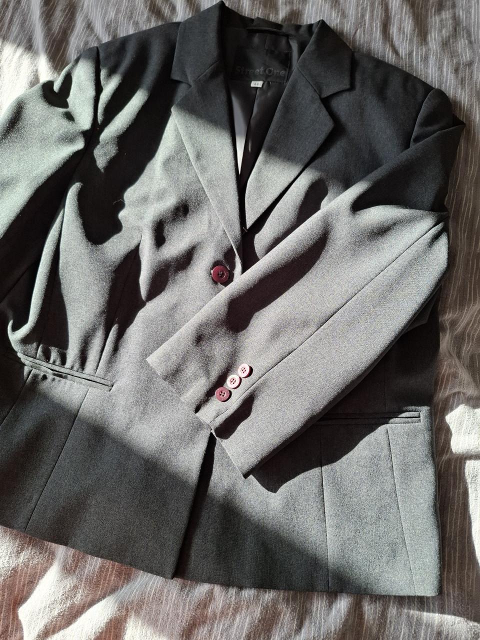 Street One dames Blazer Grijs gemêleerd. Maat 44.